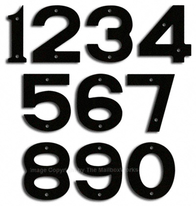 Small Black House Numbers by Majestic 5 Inch Product Image