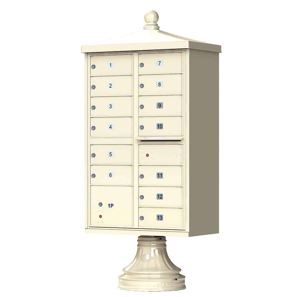 Florence CBU Cluster Mailbox – Vogue Traditional Kit, 13 Tenant Doors, 1 Parcel Locker Product Image