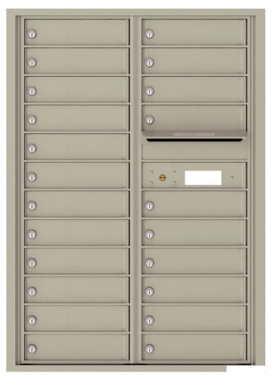 Recessed 4C Horizontal Mailbox – 22 Doors – Front Loading – 4C12D-22 Product Image