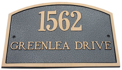 Majestic Solid Brass Camden Address Plaques Product Image