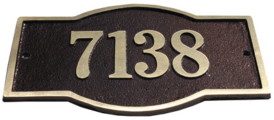 Majestic Solid Brass Harmony Address Plaques Product Image