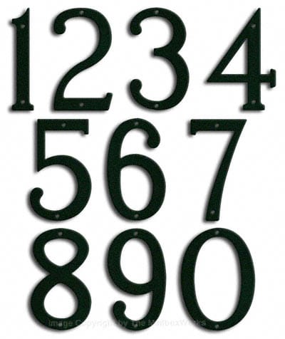 Medium Forest Green House Numbers by Majestic 8 Inch Product Image