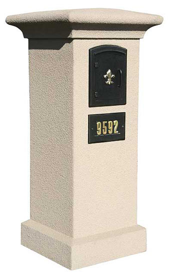 Stucco Column and Manchester Mailbox Product Image