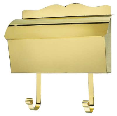 QualArc Provincial Wall Mount Roll Top Brass Mailbox Product Image
