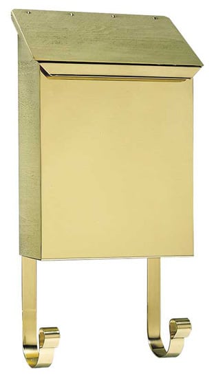 QualArc Provincial Vertical Wall Mount Brass Mailbox Product Image