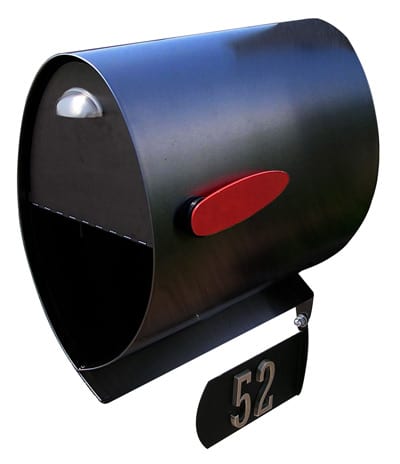 Spira Stainless Steel Post Mount Mailbox with Paper Bin Product Image