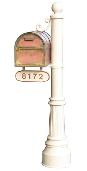 Streetscape Oxford Mailbox with Newport Post (flag included) Product Image