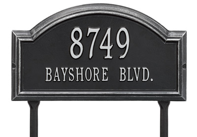Whitehall Providence Rectangle Arch Lawn Address Plaque Product Image