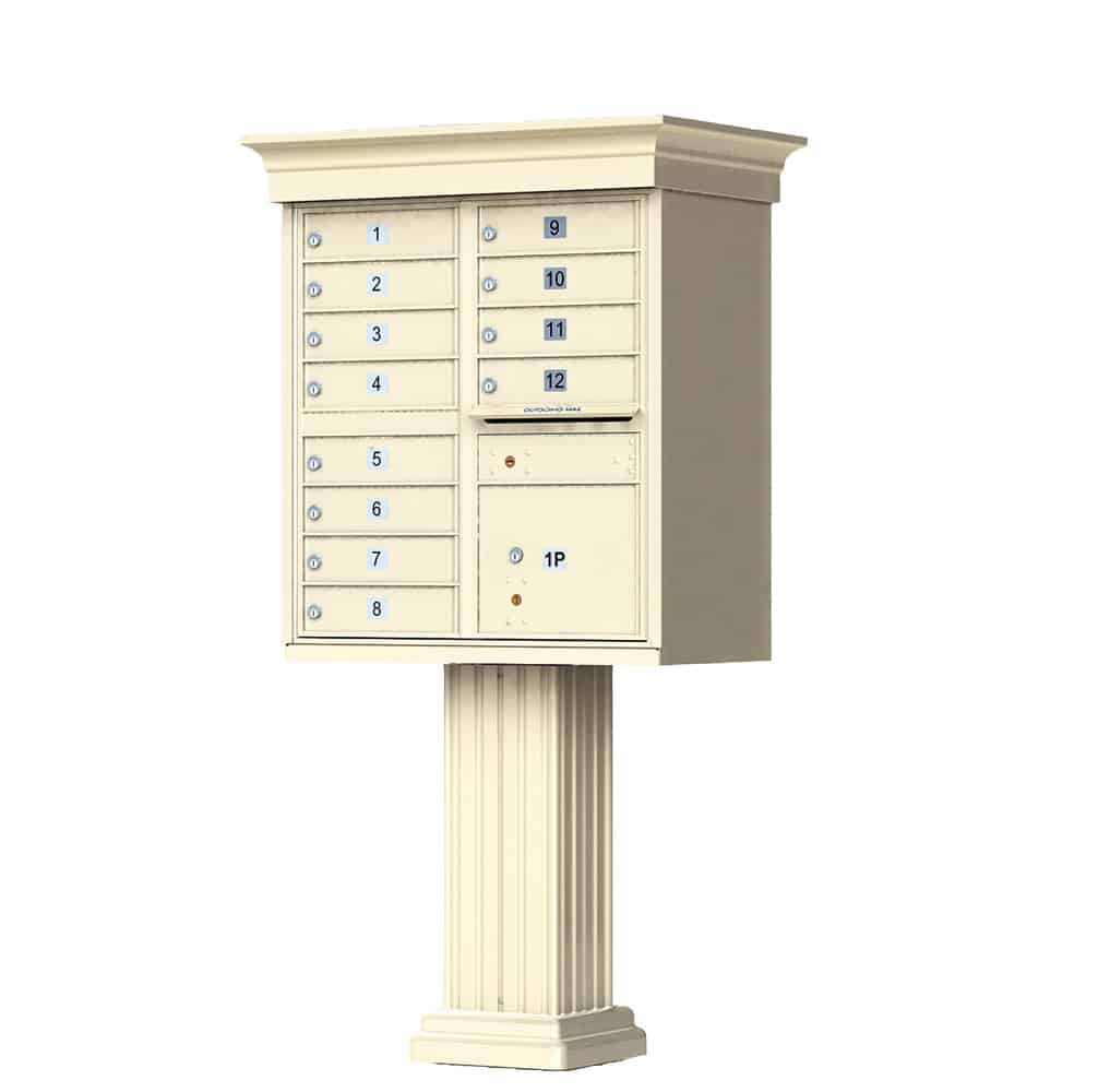 Florence CBU Cluster Mailbox – Vogue Classic Kit, 12 Tenant Doors, 1 Parcel Locker Product Image