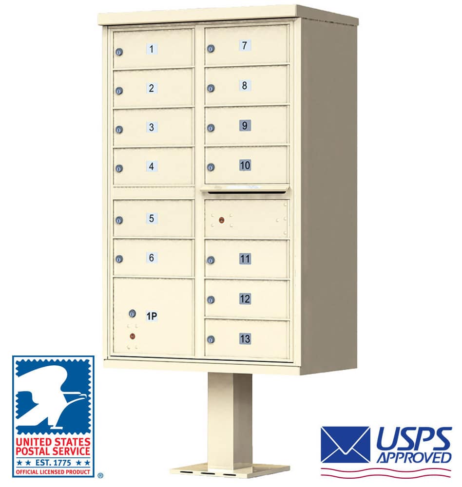 Florence CBU Cluster Mailbox – 13 Tenant Doors, 1 Parcel Locker Product Image