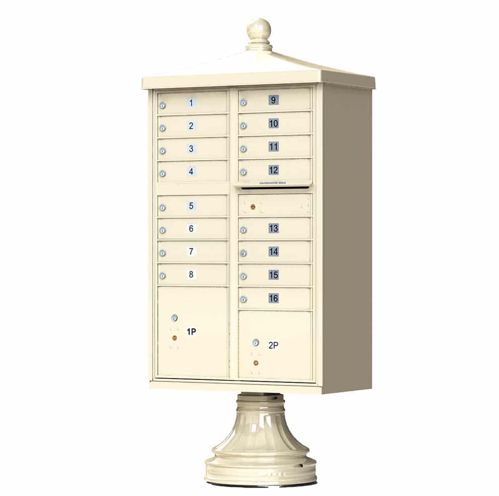 Florence CBU Cluster Mailbox – Vogue Traditional Kit, 16 Tenant Doors, 2 Parcel Lockers Product Image