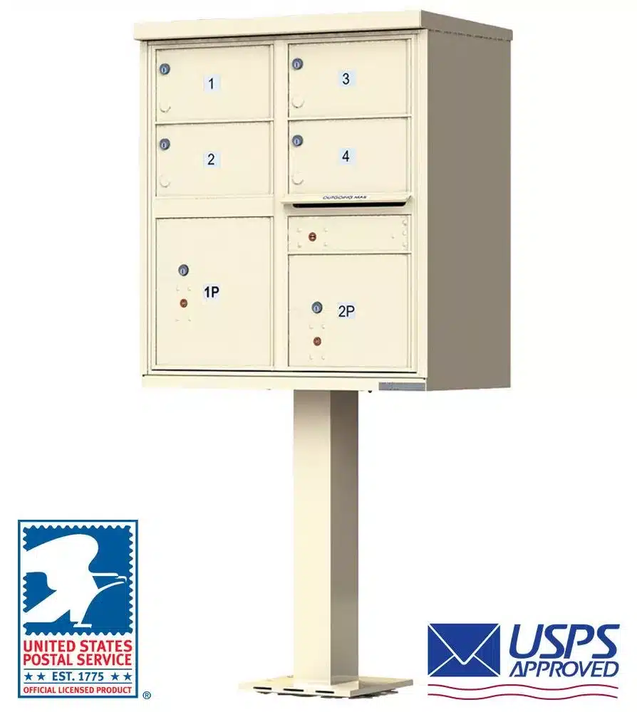 Florence CBU Cluster Mailbox – 4 Tenant Doors, 2 Parcel Lockers Product Image