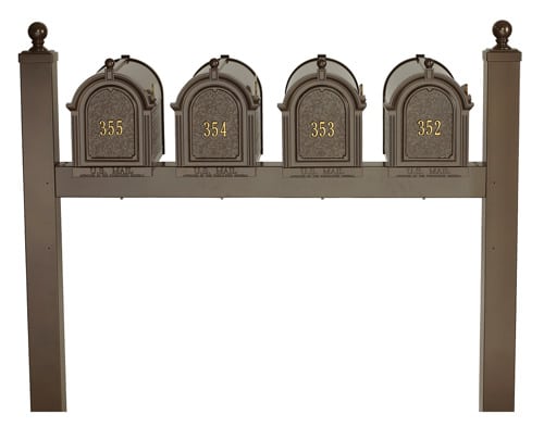 Whitehall Capitol Mailboxes with Quad Post Product Image