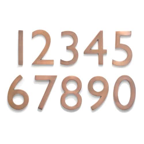 Laguna Antique Copper 5 Inch House Numbers Product Image