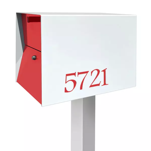 The UpTown Box Locking Package Dropbox in ARCTIC WHITE – Modern Mailbox Product Image